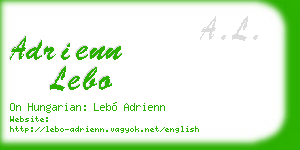 adrienn lebo business card
